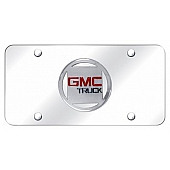 Automotive Gold License Plate - GMC Old Logo Stainless Steel - GMCCC