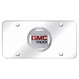 Automotive Gold License Plate - GMC Old Logo Stainless Steel - GMCCC