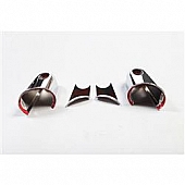 Rugged Ridge Exterior Mirror Cover Driver And Passenger Side Silver Set Of 2 - 1331102