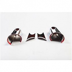 Rugged Ridge Exterior Mirror Cover Driver And Passenger Side Silver Set Of 2 - 1331102