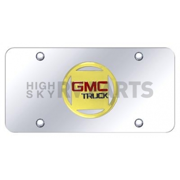 Automotive Gold License Plate - GMC Old Logo Stainless Steel - GMCGC
