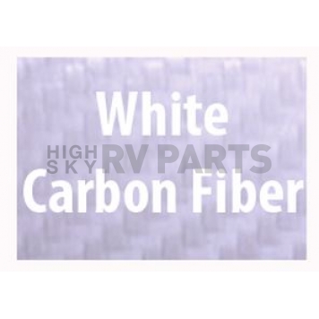 American Car Craft Exterior Mirror Trim Ring Stainless Steel White Carbon Fiber - 052031WHT-2