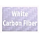 American Car Craft Exterior Mirror Trim Ring Stainless Steel White Carbon Fiber - 052031WHT