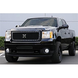 T-Rex Truck Products Grille Insert - Mesh Rectangular Black Powder Coated Steel - 6712091