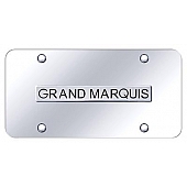 Automotive Gold License Plate - Grand Marquis Stainless Steel - GMQNCC