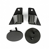 Rugged Ridge Exterior Mirror Relocation Bracket Powder Coated Black Steel Set Of 2 - 1102507
