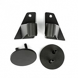 Rugged Ridge Exterior Mirror Relocation Bracket Powder Coated Black Steel Set Of 2 - 1102507