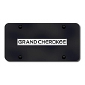 Automotive Gold License Plate - Grand Cherokee Stainless Steel - GRANCB
