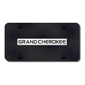 Automotive Gold License Plate - Grand Cherokee Stainless Steel - GRANCB