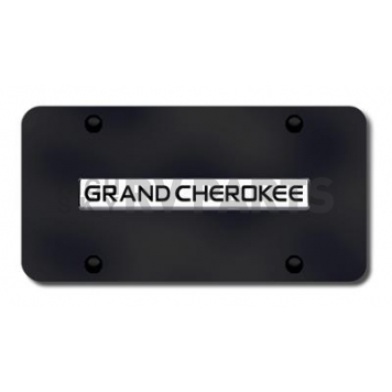 Automotive Gold License Plate - Grand Cherokee Stainless Steel - GRANCB