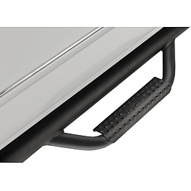 N-Fab Nerf Bar - Truck Wheel to Wheel Black Matte Textured Powder Coated Steel Round - IN9761PTX
