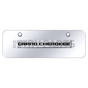 Automotive Gold License Plate - Grand Cherokee Stainless Steel - GRANCCM