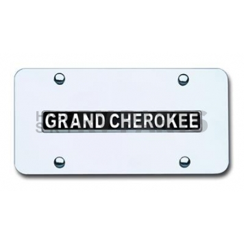 Automotive Gold License Plate - Grand Cherokee Stainless Steel - GRANGC
