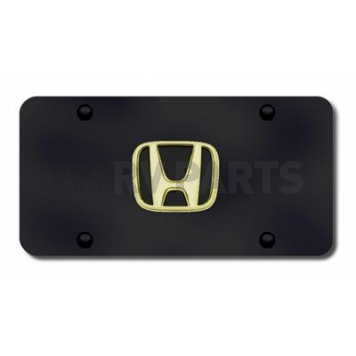 Automotive Gold License Plate - Honda Logo Stainless Steel - HONGB