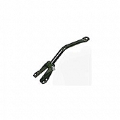Rugged Ridge Exterior Mirror Bracket Painted Black Steel Single - 1100301