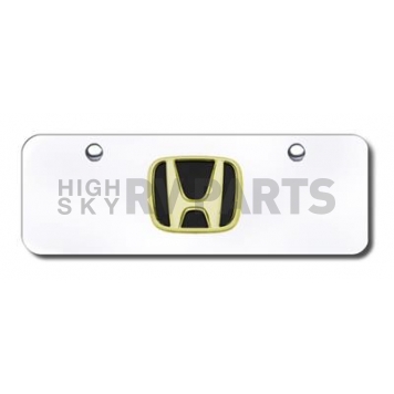 Automotive Gold License Plate - Honda Logo Stainless Steel - HONGBM