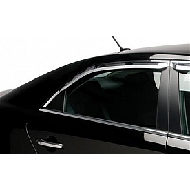 Putco Exterior Mirror Cover Driver And Passenger Side Silver ABS Plastic Set Of 2 - 401745