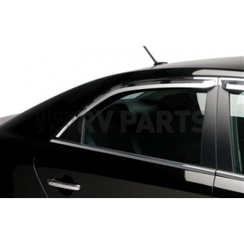 Putco Exterior Mirror Cover Driver And Passenger Side Silver ABS Plastic Set Of 2 - 401745