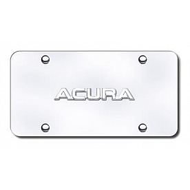 Automotive Gold License Plate - Acura Stainless Steel - ACUNCBM