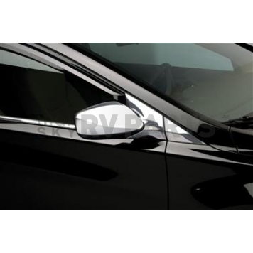Putco Exterior Mirror Cover Driver And Passenger Side Silver ABS Plastic Set Of 2 - 401774