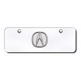 Automotive Gold License Plate - Acura Logo Stainless Steel - ACUPCCM