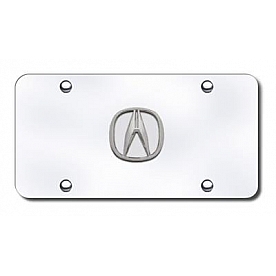 Automotive Gold License Plate - Acura Logo Stainless Steel - ACUPCS