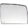 Help! By Dorman Exterior Mirror Glass Rectangular Power Single - 56495