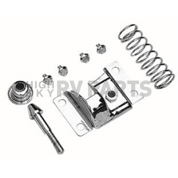 Trans Dapt Hood Latch Chrome Plated Steel Silver Single - 9473
