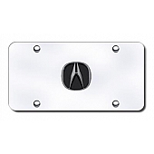 Automotive Gold License Plate - Acura Logo Stainless Steel - ACUPB