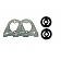 Rigid Lighting Exterior Mirror Bracket Carbon Steel  - 41645