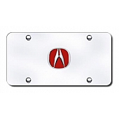 Automotive Gold License Plate - Acura Logo Stainless Steel - ACURCC