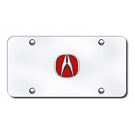 Automotive Gold License Plate - Acura Logo Stainless Steel - ACURCC