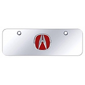 Automotive Gold License Plate - Acura Stainless Steel - ACURCCM