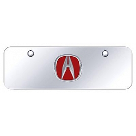 Automotive Gold License Plate - Acura Stainless Steel - ACURCCM