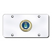 Automotive Gold License Plate - Air Force Stainless Steel - AIRFCC