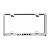 Automotive Gold License Plate Frame - Silver Stainless Steel - LFWDARTES