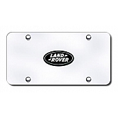 Automotive Gold License Plate - Land Rover Logo Stainless Steel - LANBCC
