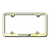 Automotive Gold License Plate Frame - Gold Stainless Steel - LFWDODSEG