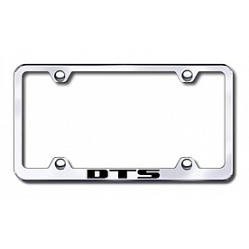 Automotive Gold License Plate Frame - Silver Stainless Steel - LFWDTSEC