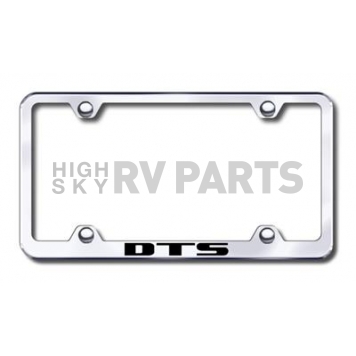 Automotive Gold License Plate Frame - Silver Stainless Steel - LFWDTSEC