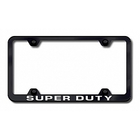 Automotive Gold License Plate Frame - Silver Stainless Steel - LFWDTYEC