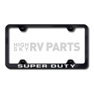 Automotive Gold License Plate Frame - Silver Stainless Steel - LFWDTYEC