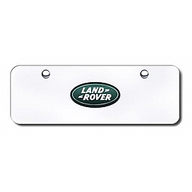 Automotive Gold License Plate - Land Rover Logo Stainless Steel - LANCCM