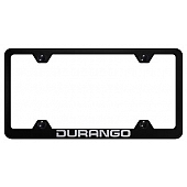 Automotive Gold License Plate Frame - Black Stainless Steel - LFWDUREB