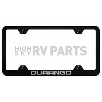 Automotive Gold License Plate Frame - Black Stainless Steel - LFWDUREB