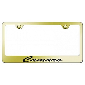 Automotive Gold License Plate Frame - Gold Stainless Steel - LFSCMREG