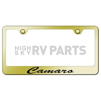 Automotive Gold License Plate Frame - Gold Stainless Steel - LFSCMREG