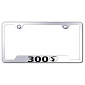 Automotive Gold License Plate Frame - Silver Stainless Steel - GF30SEC