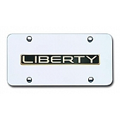 Automotive Gold License Plate - Liberty Stainless Steel - LIBNGC