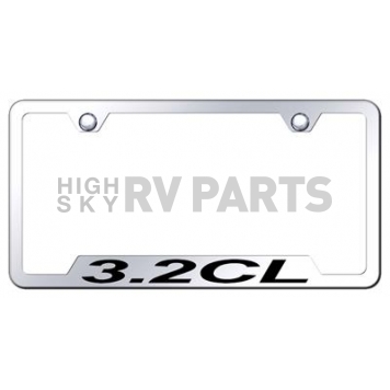 Automotive Gold License Plate Frame - Silver Stainless Steel - GF32CEC